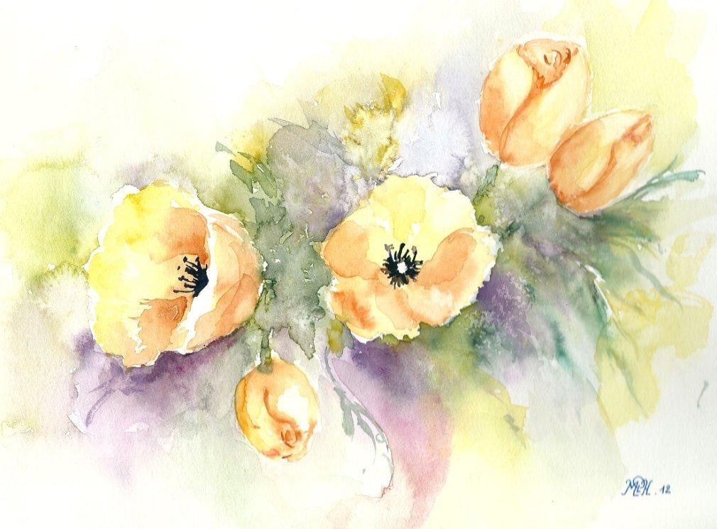 Aquarelle n°1 - "Tulipes"