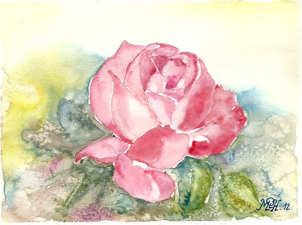 Aquarelle n°8 - "Rose"