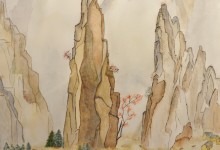 Aquarelle n°17: "Paysage Chinois"