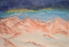 Aquarelle n°57: "Paysage de montagne"